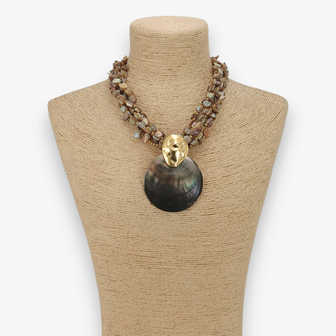 Mother of Pearl Shell Necklace | Handmade Statement Jewelry