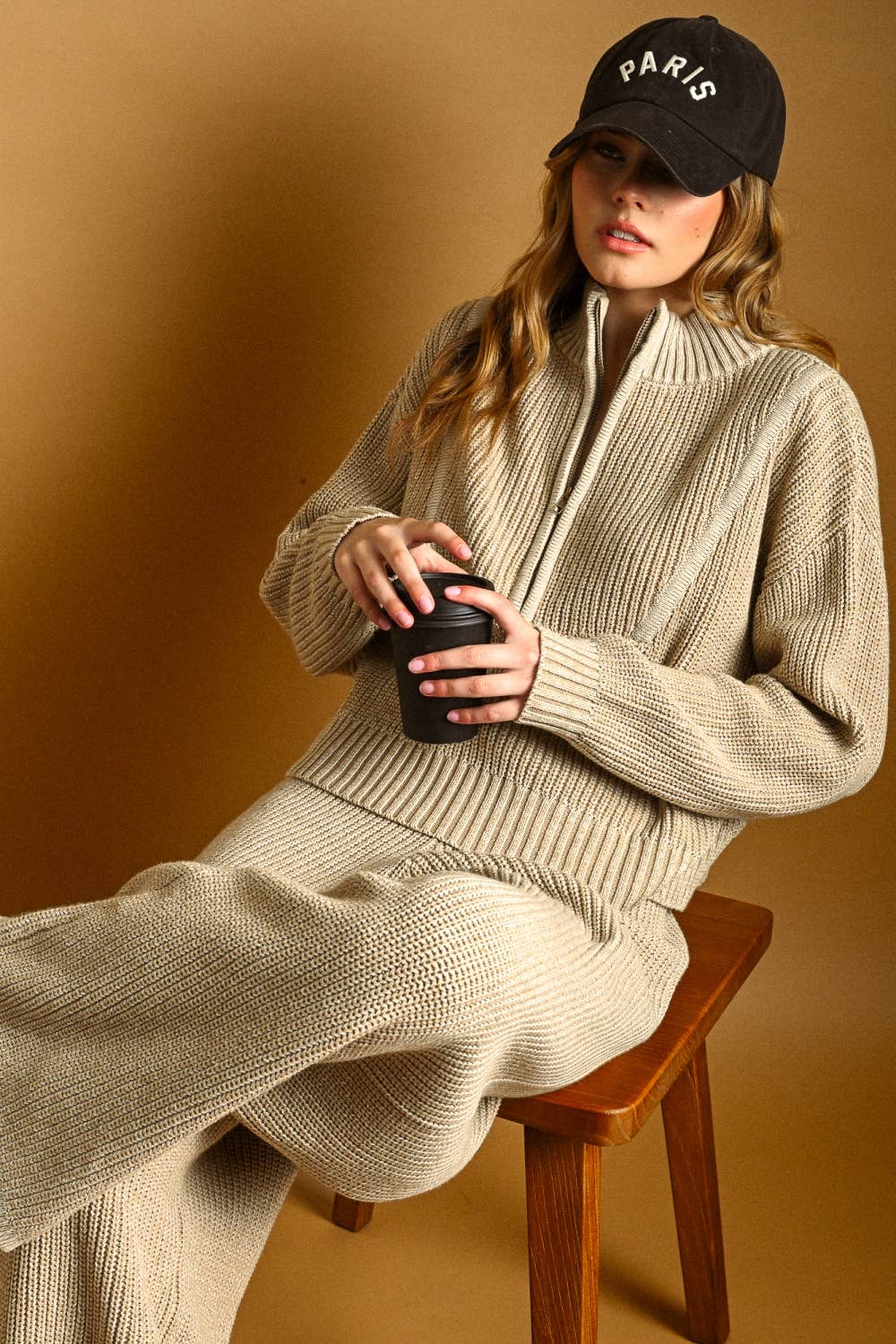 TWO TONE LOUNGE KNIT PANTS