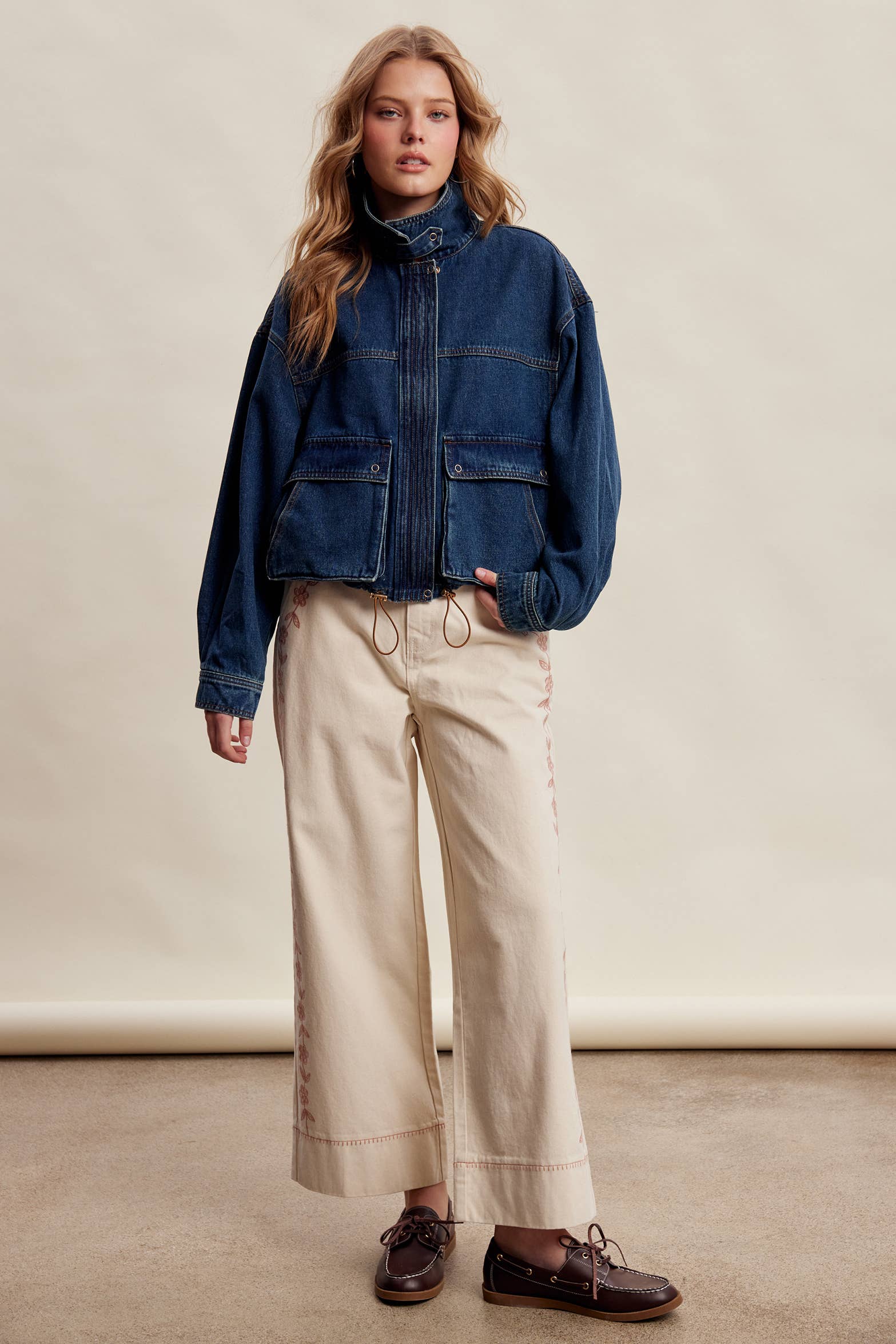 Oversized Utility Denim Jacket LJ0272