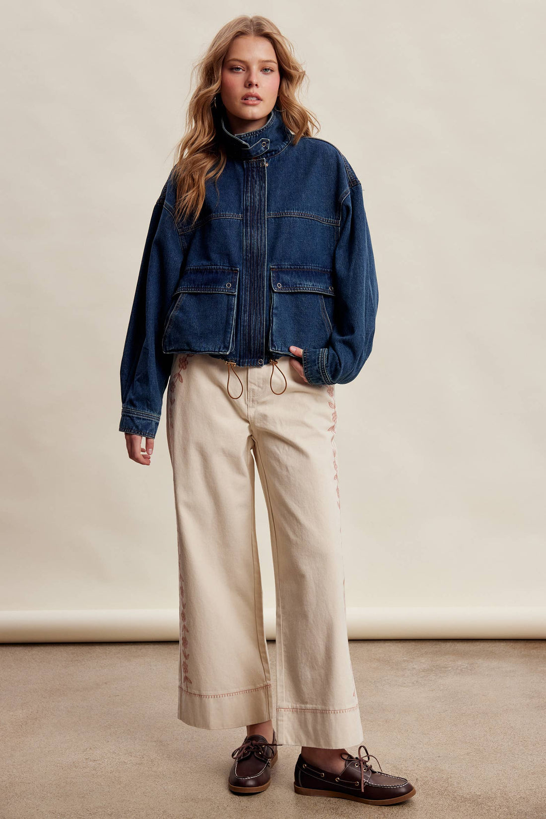 Oversized Utility Denim Jacket LJ0272