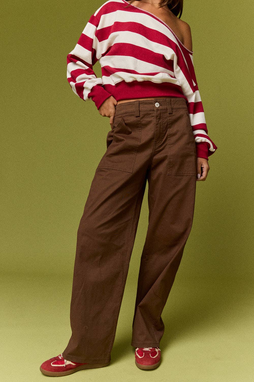 PP50788-1 Bianca Utility Wide Leg Pants