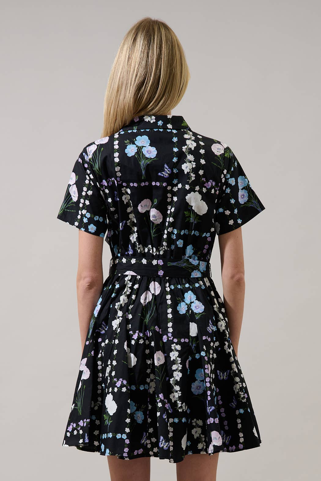 Trevis Floral Chellie Shift Mini Dress