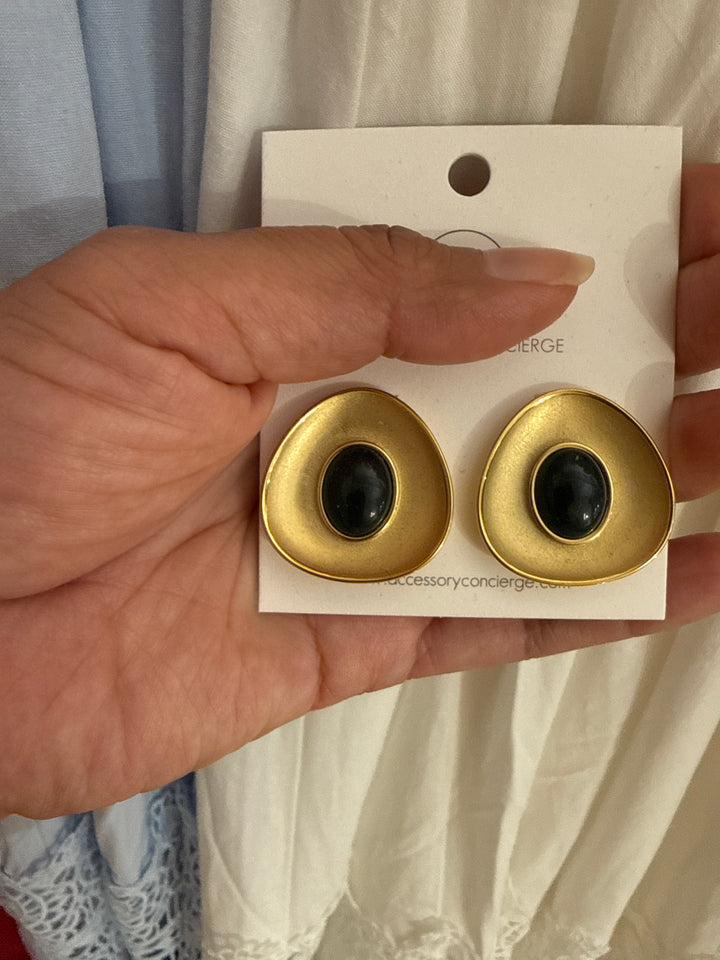 Black & Gold earrings