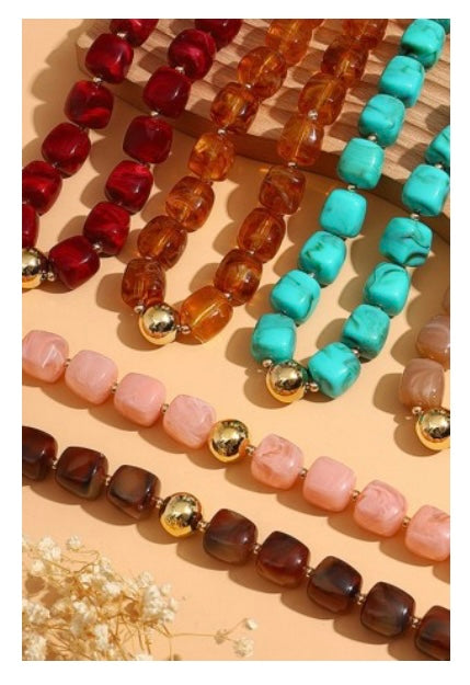 Resin Bead Necklace