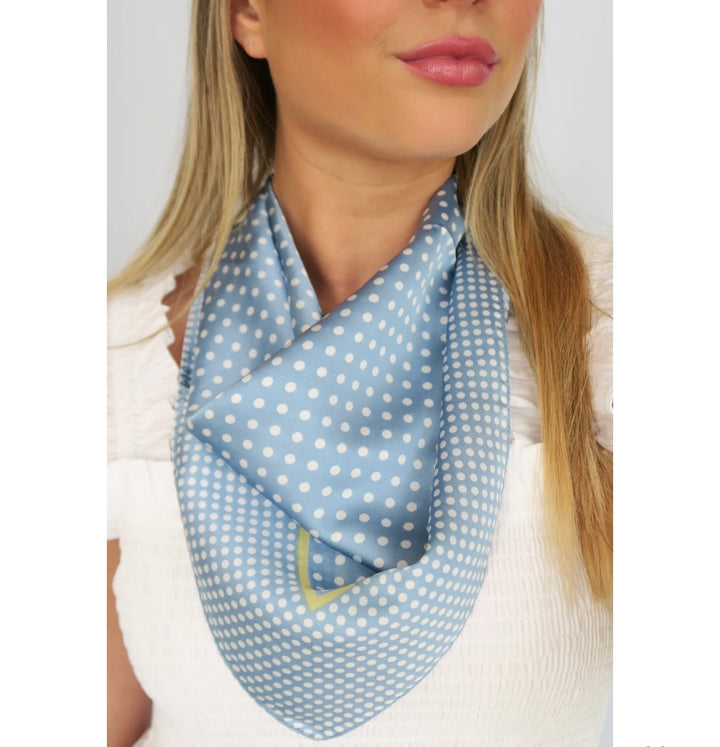 Baby blue scarf