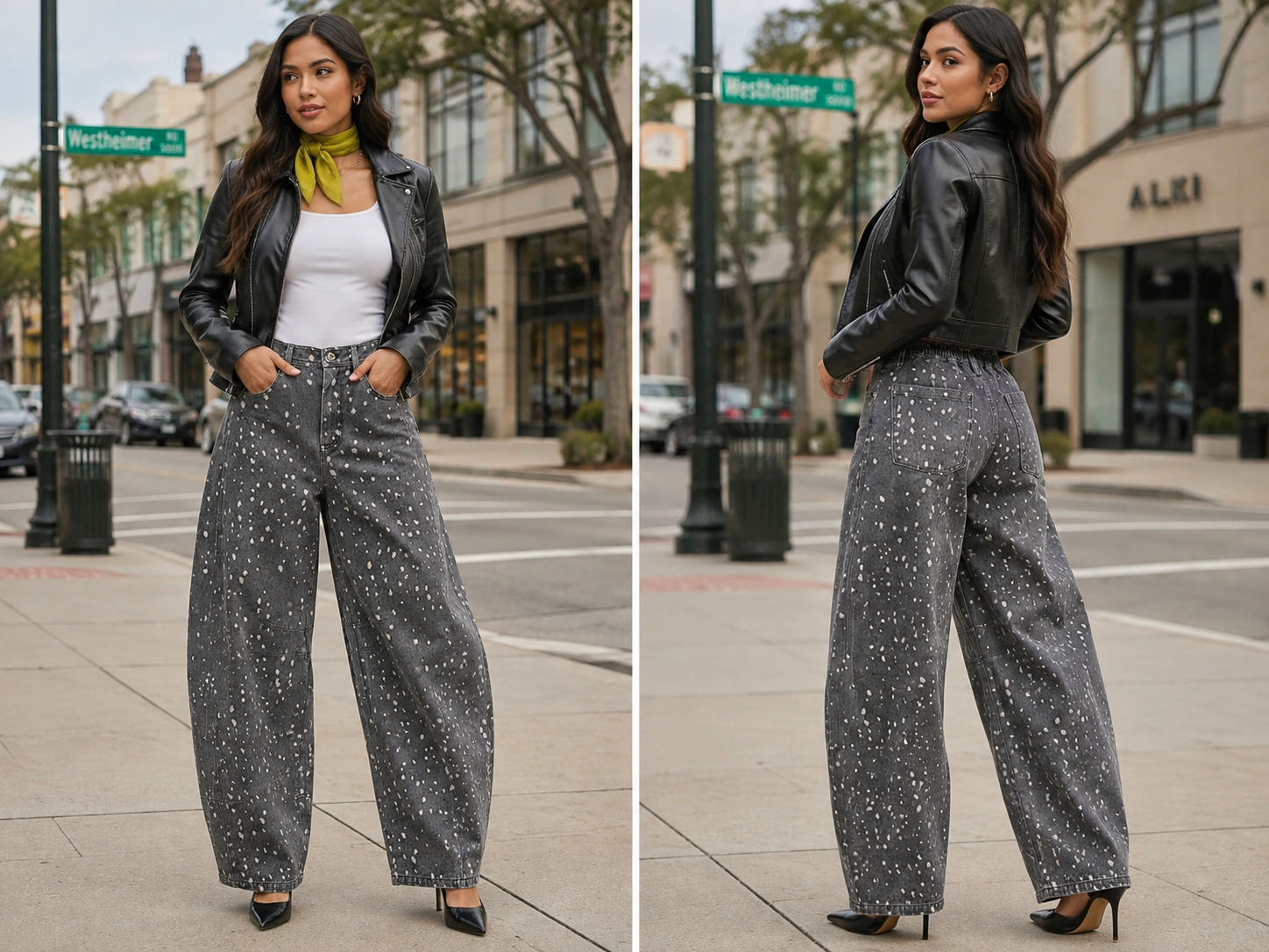 Bambi for You Pants! (NP70891-26-Allover Print Barrel Pants)