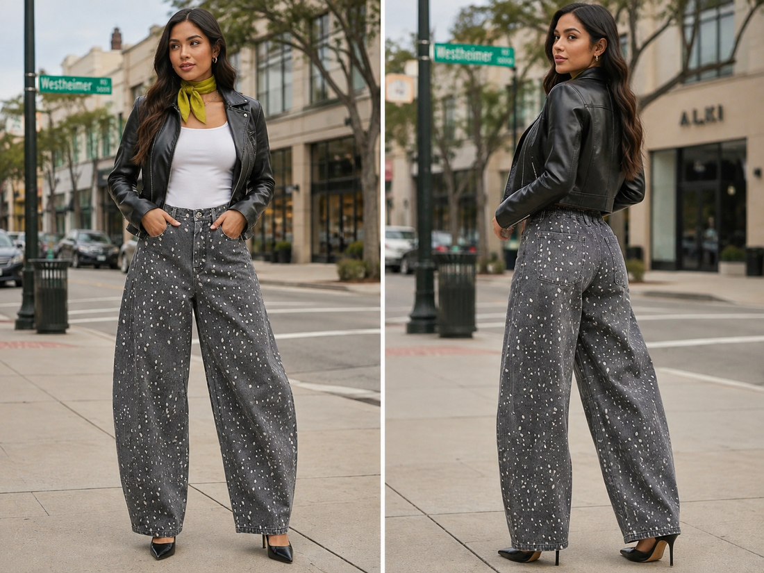 Bambi for You Pants! (NP70891-26-Allover Print Barrel Pants)