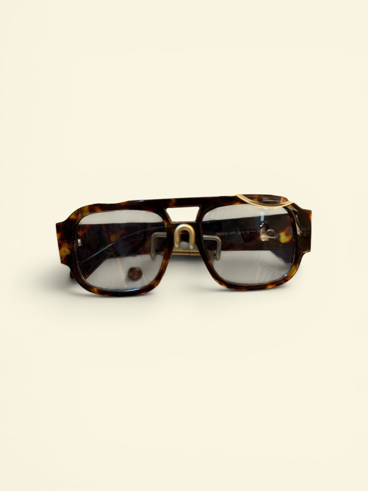 Tortoise Dark Blue Sunglasses