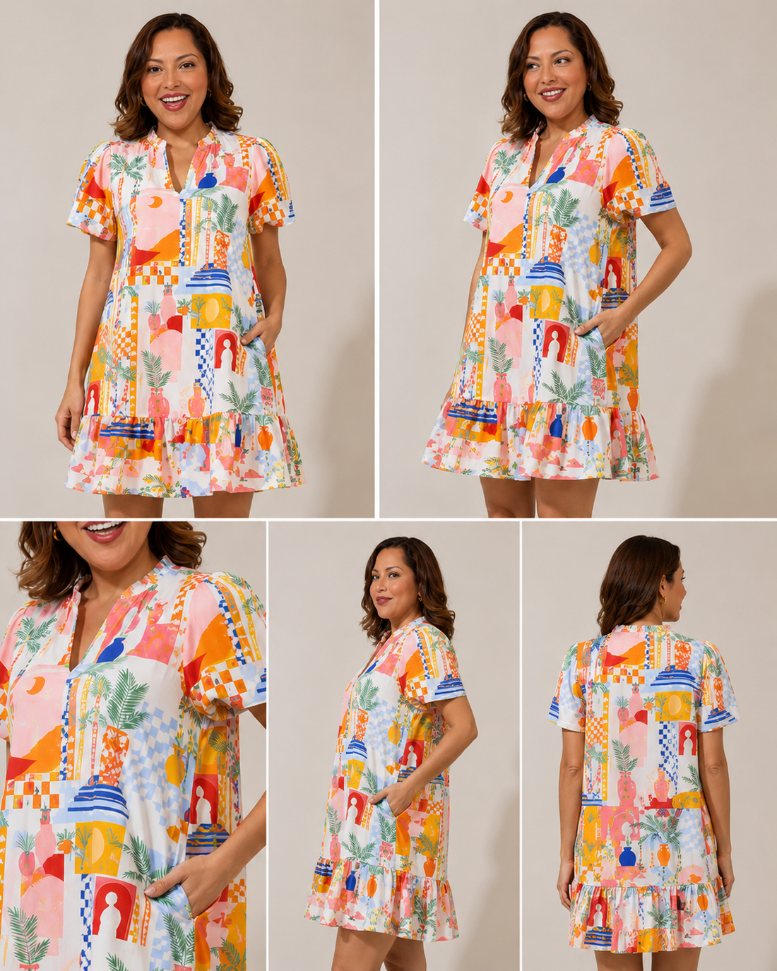 Santorini Sunset Dress