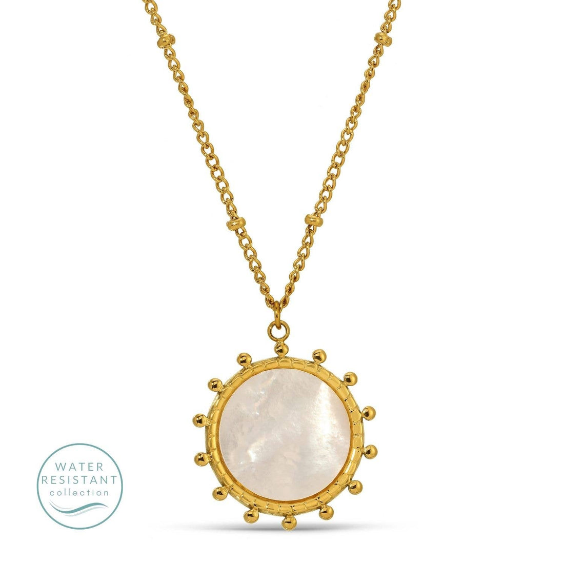 Sale - Water Resistant Pendant with Shell Center