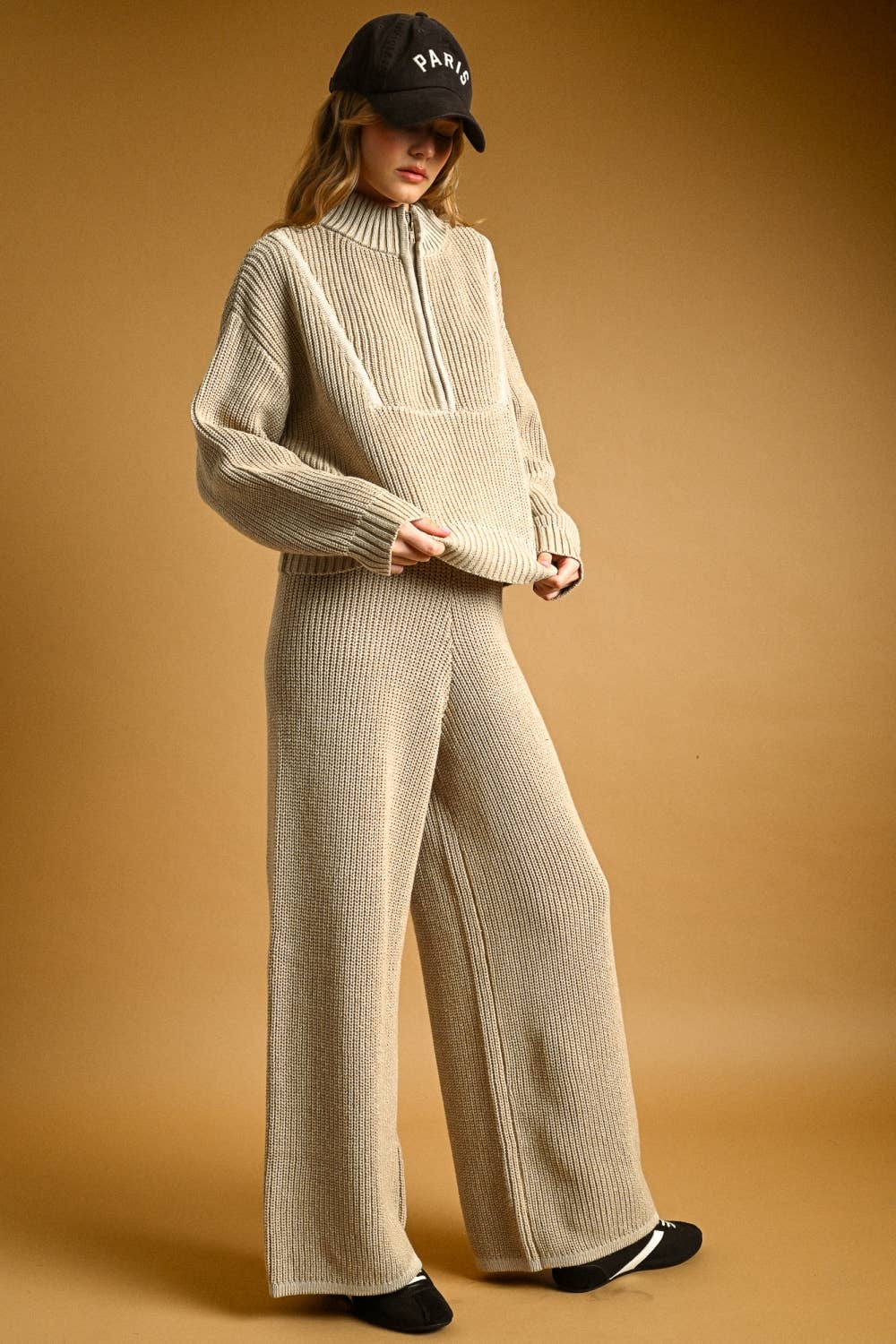 TWO TONE LOUNGE KNIT PANTS