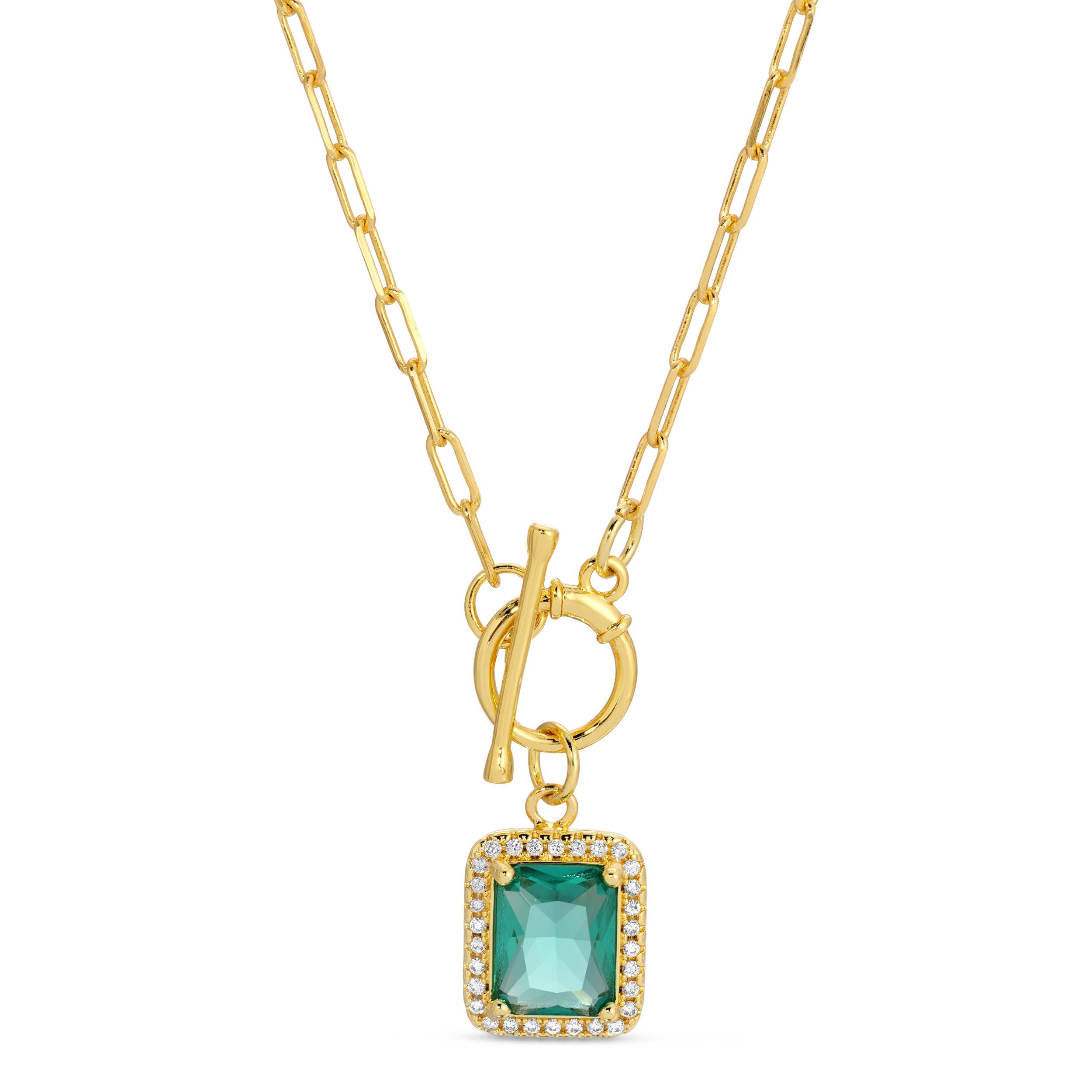 SALE - Elegant Pendant Toggle Necklace