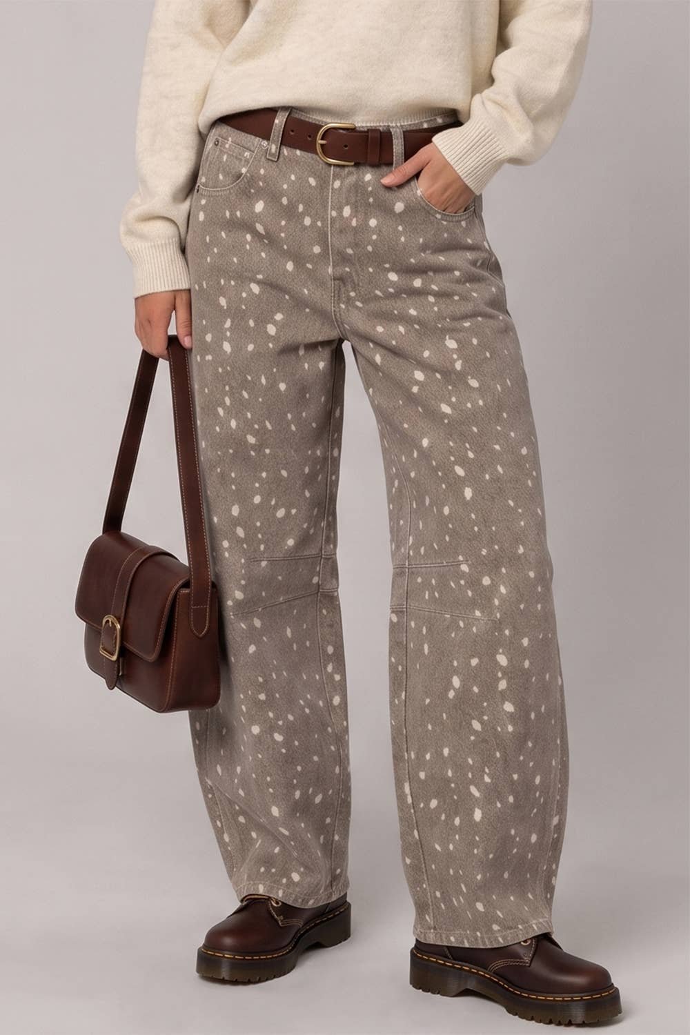 NP70891-26-Allover Print Barrel Pants